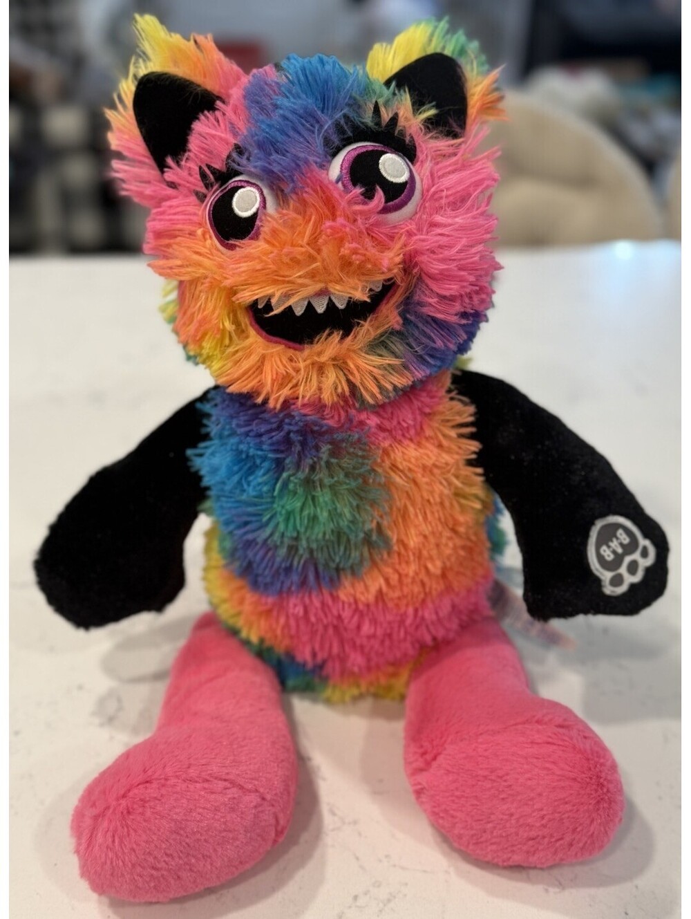 Build-A-Bear Mixters Monster Tie Dye Plush Stuffed Animal Rainbow